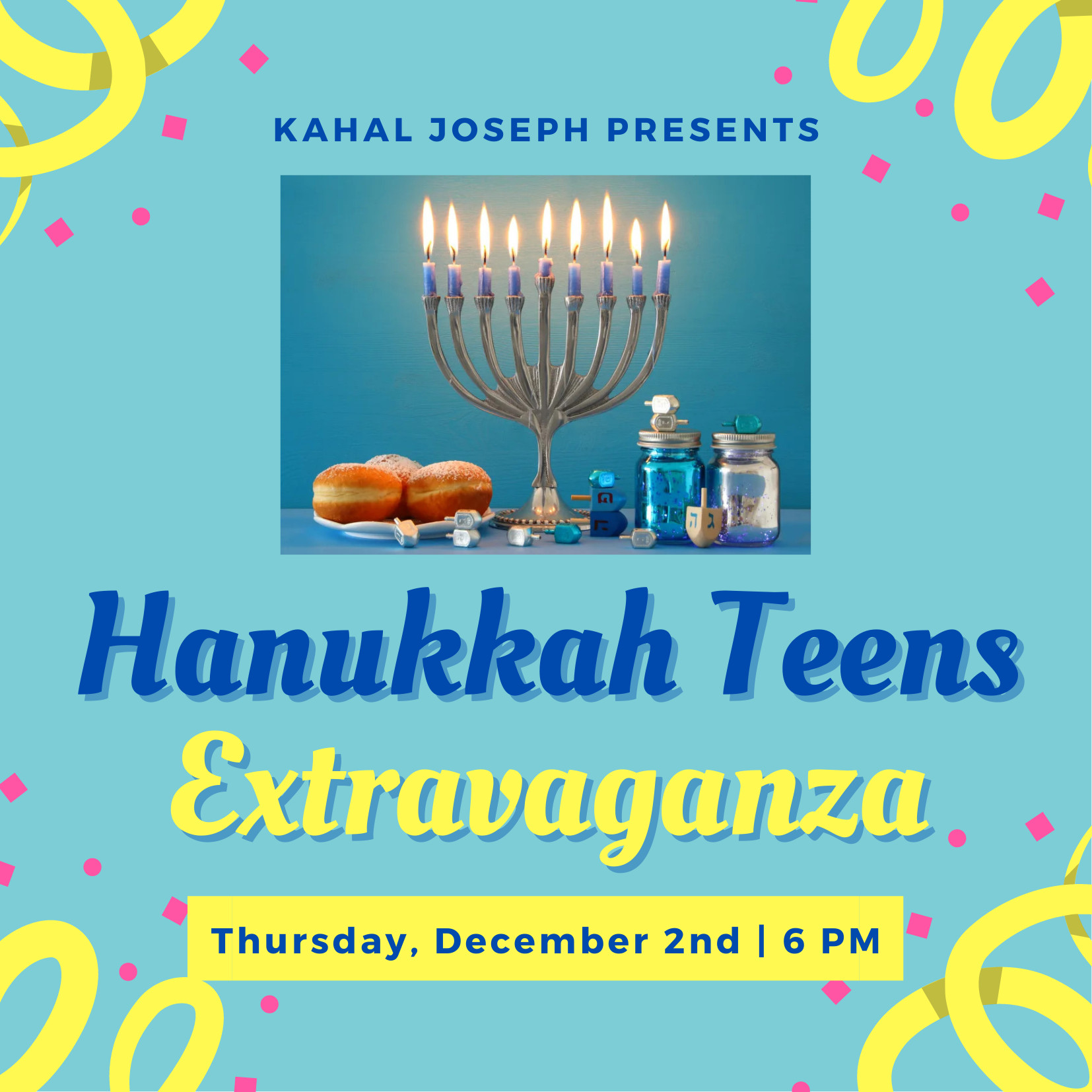 KJ Teens Hanukkah Extravaganza