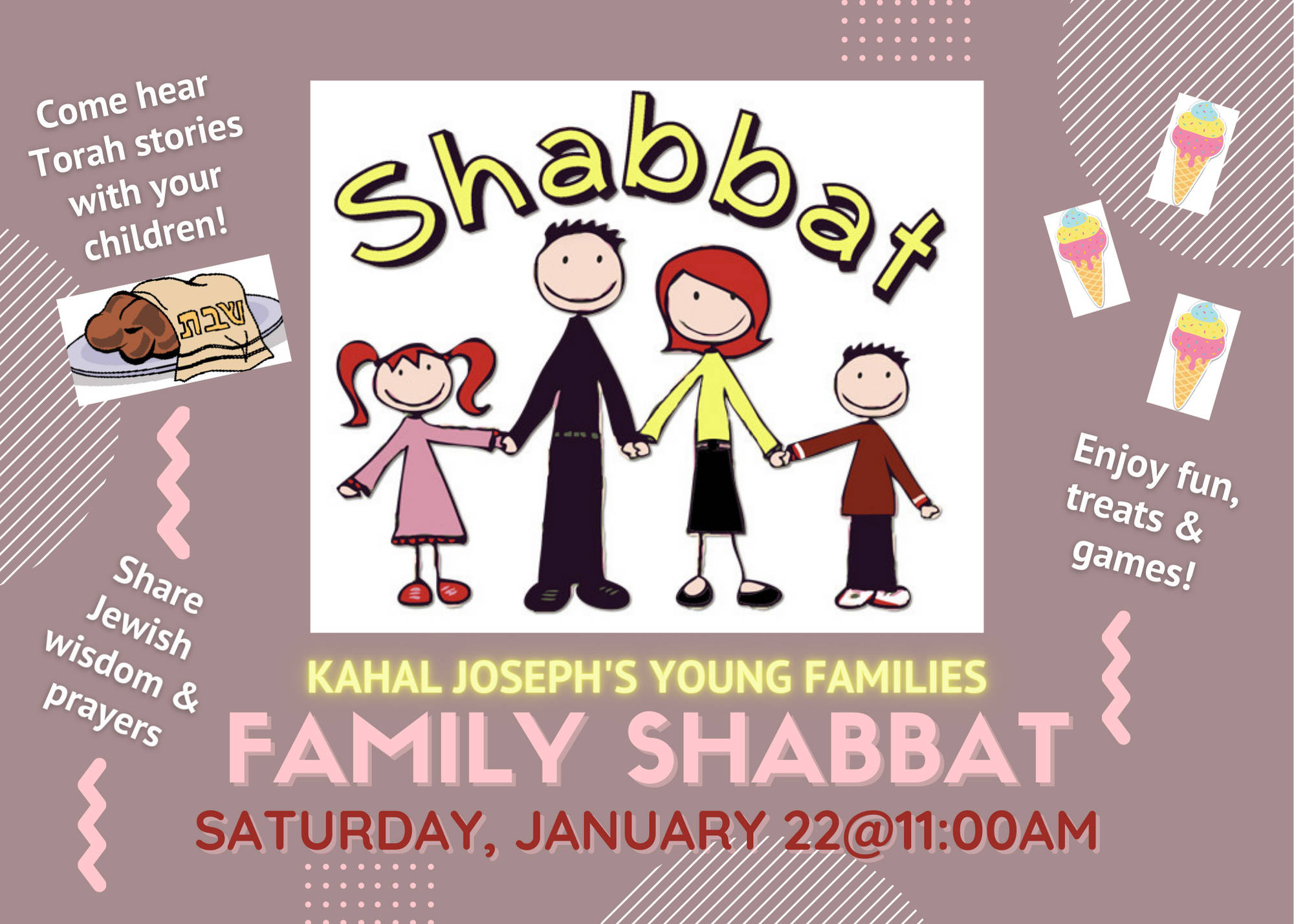 KJ Family Shabbat, Jan 22nd