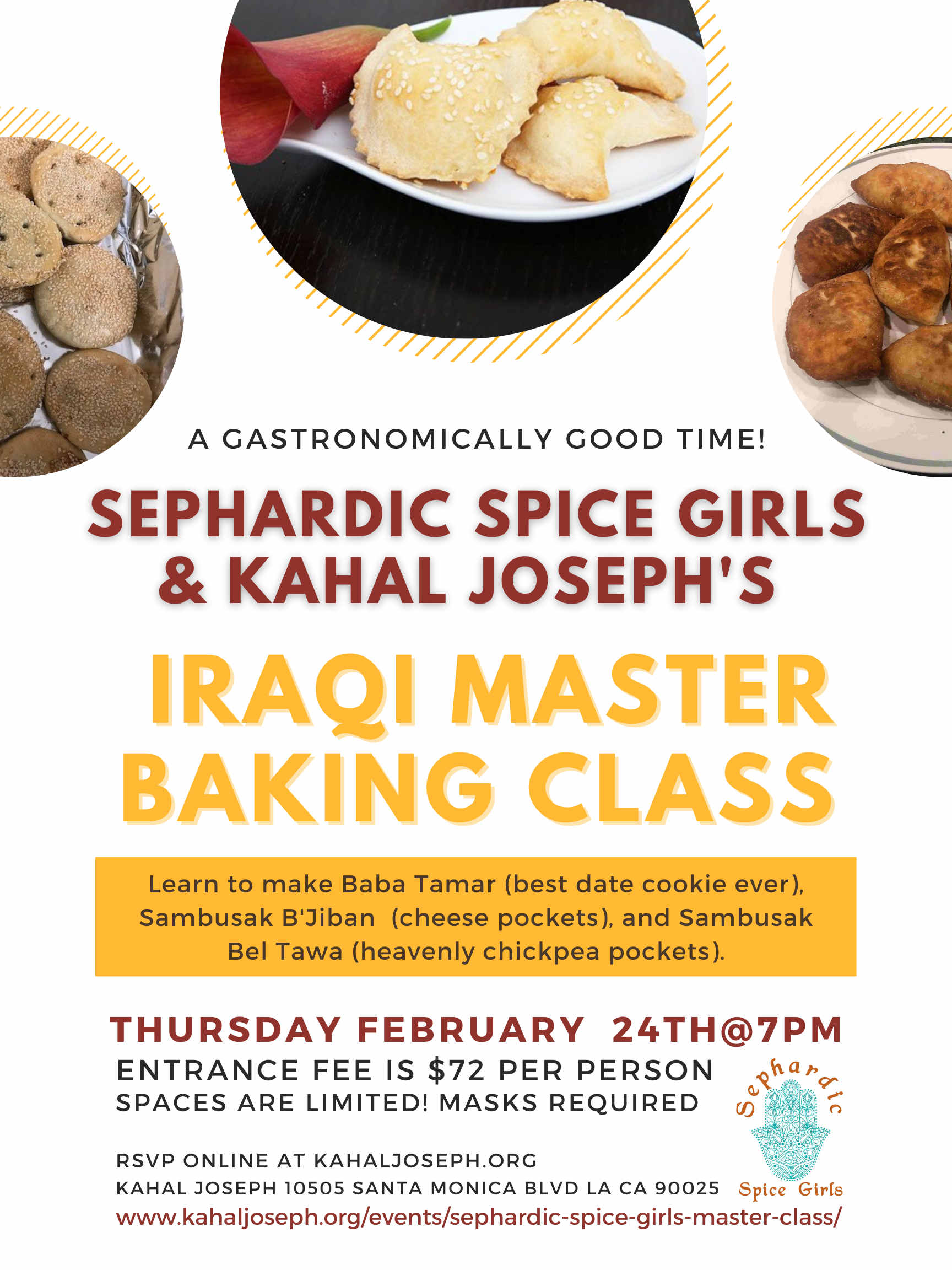Sephardic Spice Girls Iraqi Baking Master Class