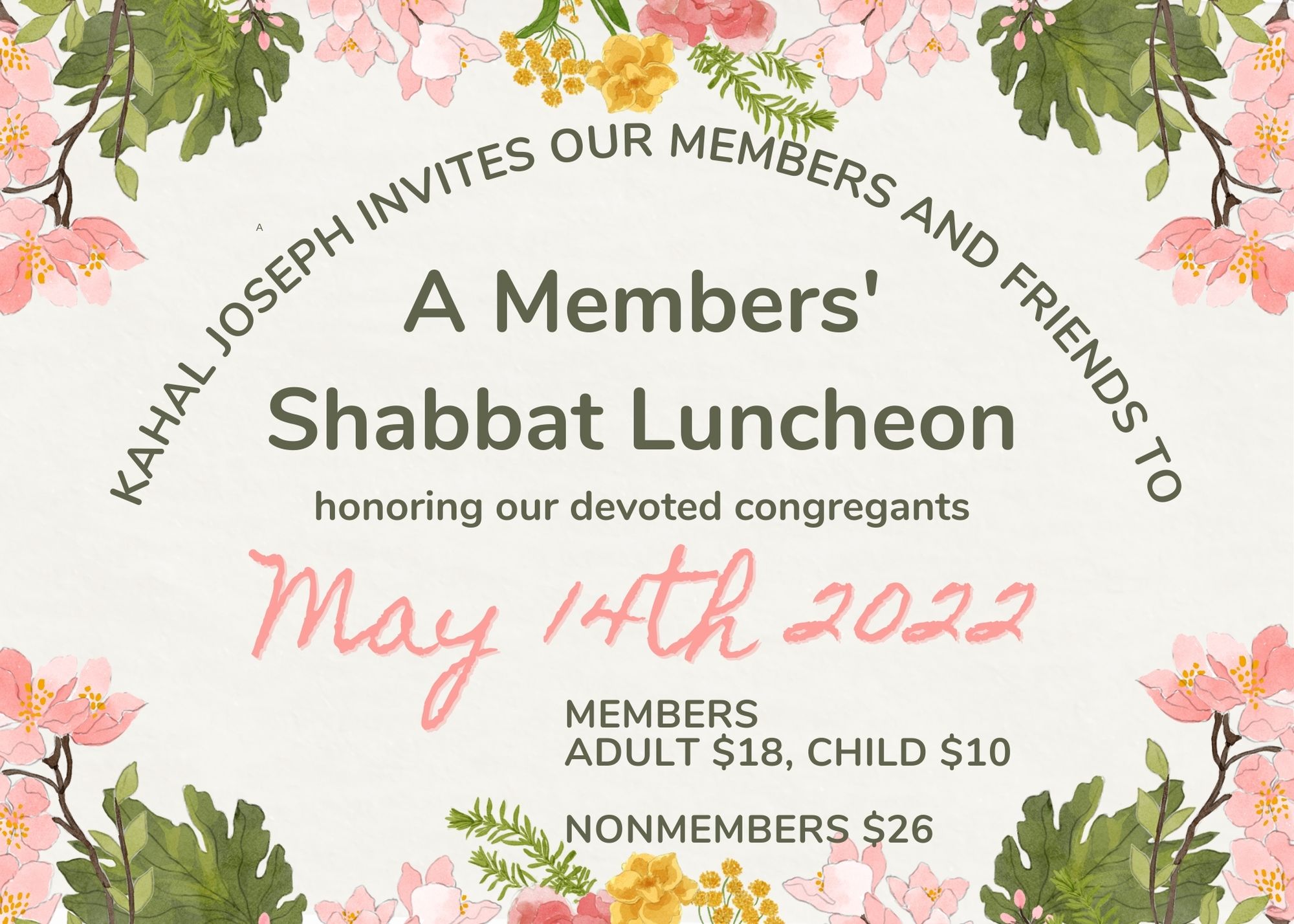 Luncheon to Honor Members