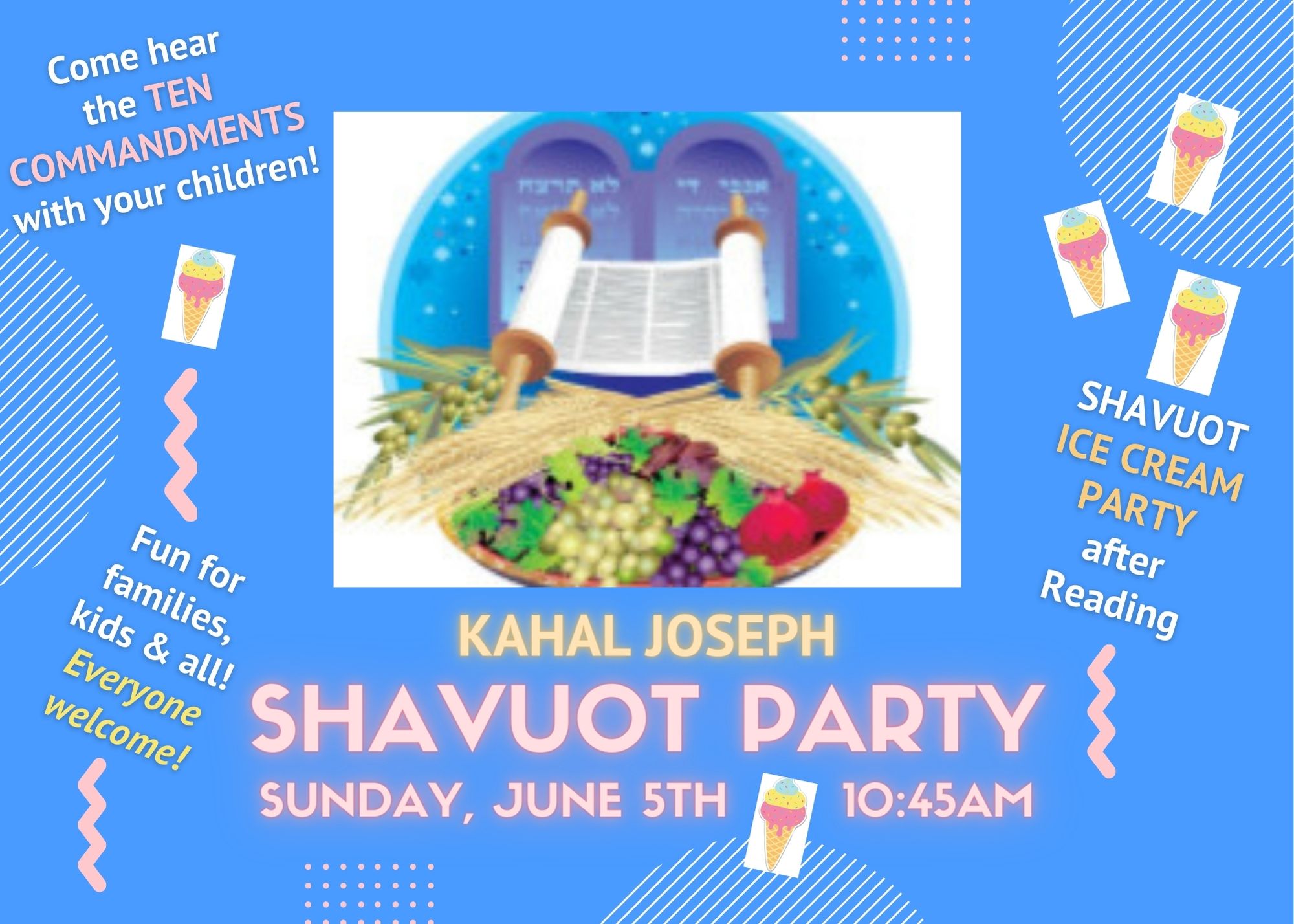 Shavuot Holiday at KJ